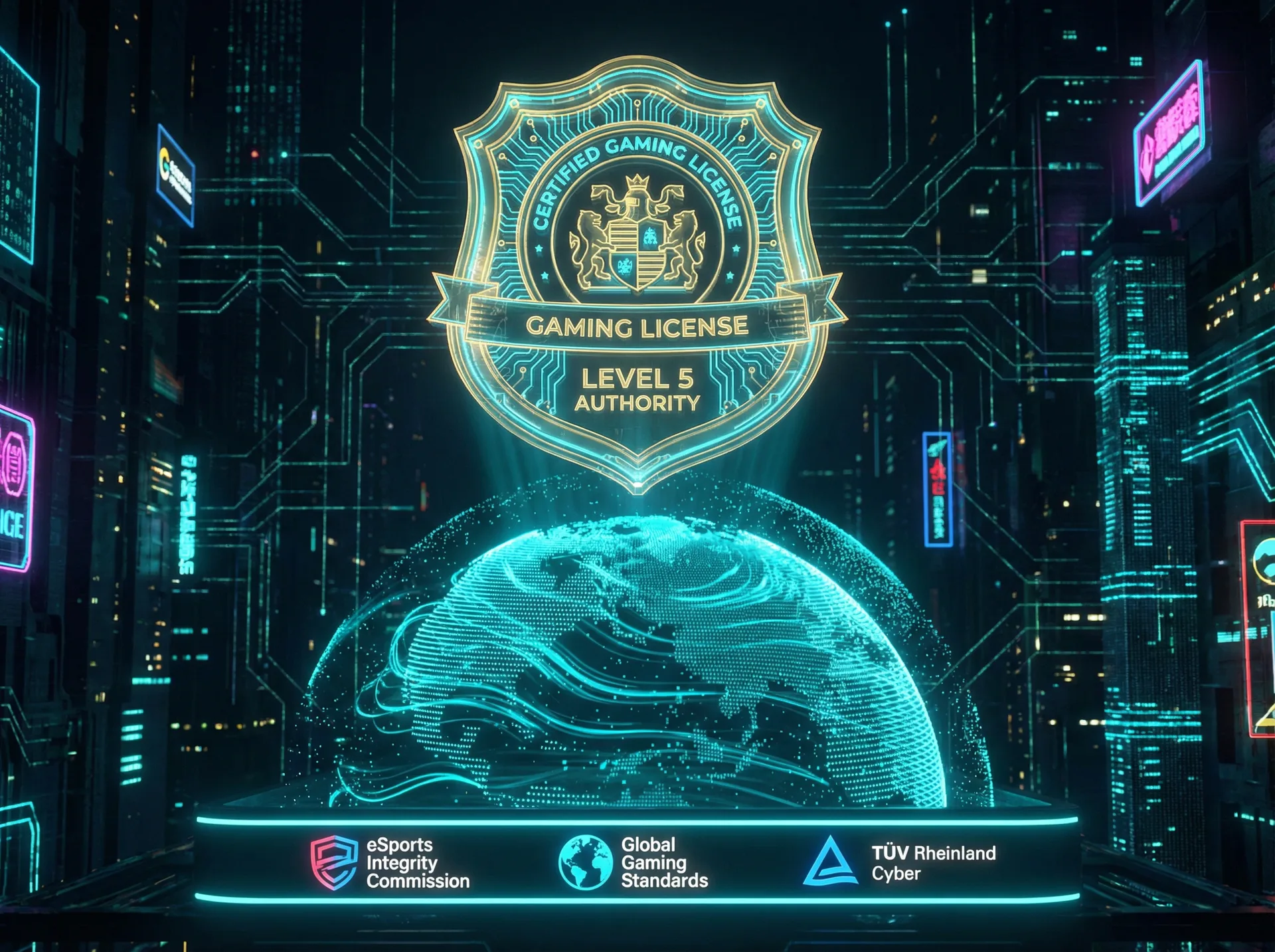 开元棋牌库拉索电子博彩管理局官方牌照徽章